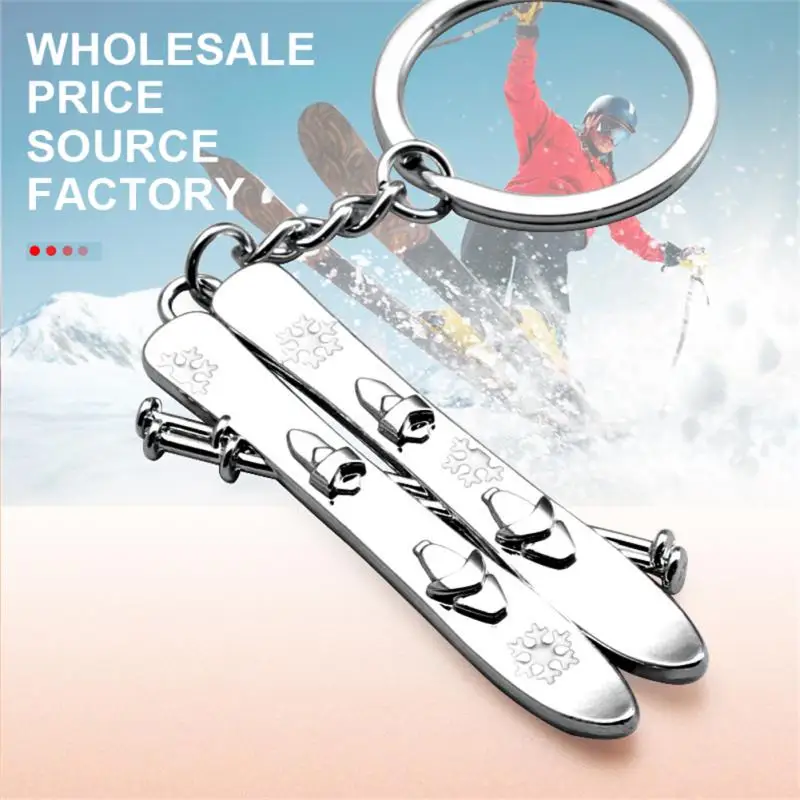 

Winter Snow Games Sledboard Keychain Snowboard Key Pendant Snow Sports Lover Souvenirs