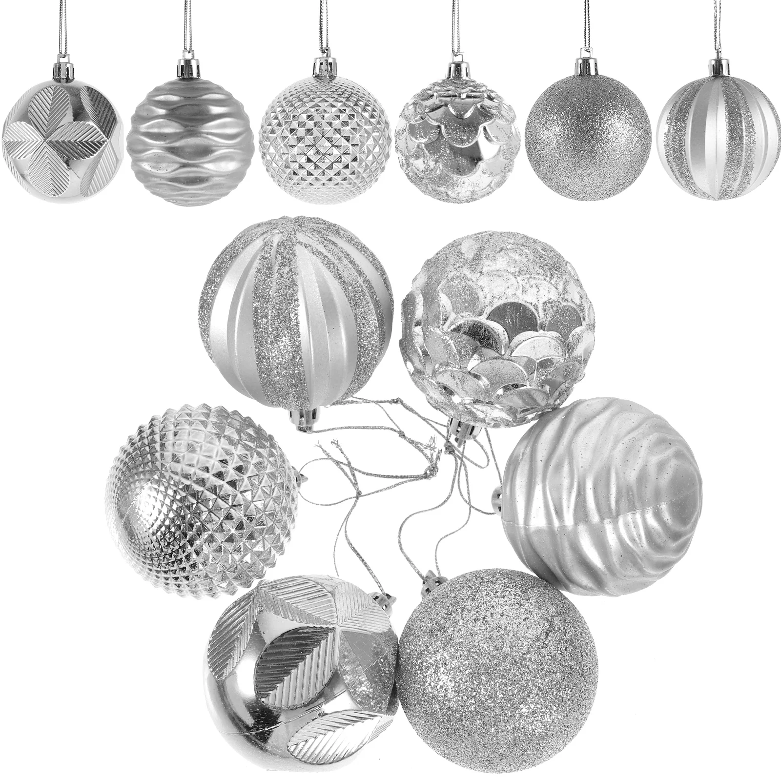 

Green Christmas Tree Ornaments 12Pcs Shatterproof Xmas Balls for Holiday, Wedding, Party