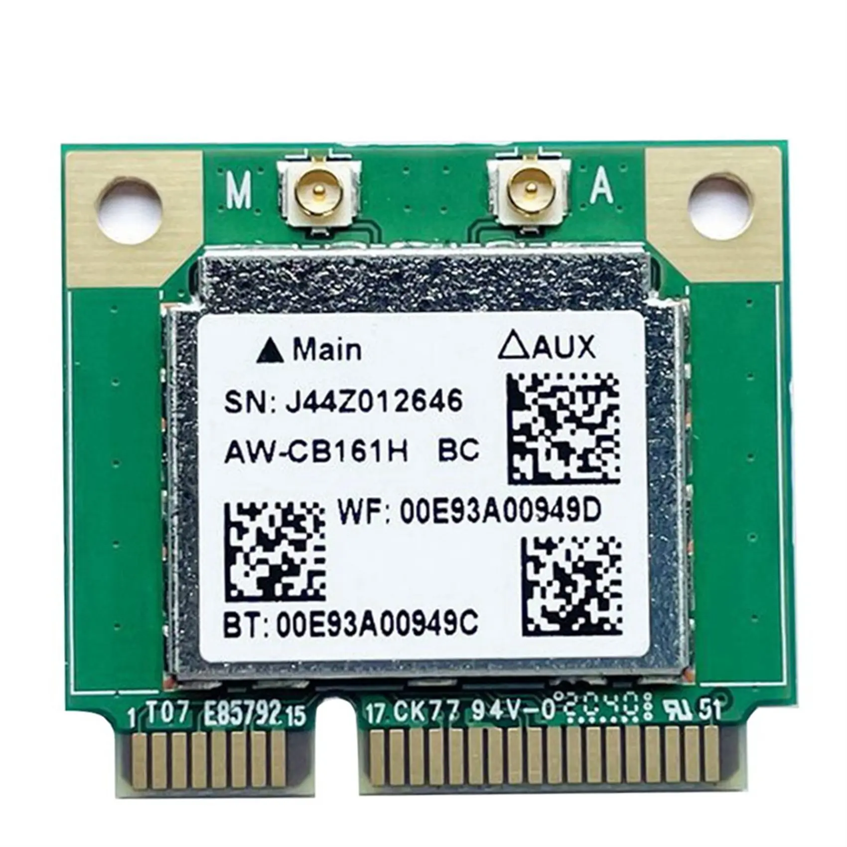 

Двухдиапазонный адаптер Realtek RTL8821 AW-CB161H Wifi Wlan карта Bluetooth 4,0 комбинированный беспроводной половинный мини PCI-E адаптер 433 Мбит/с 802.11Ac