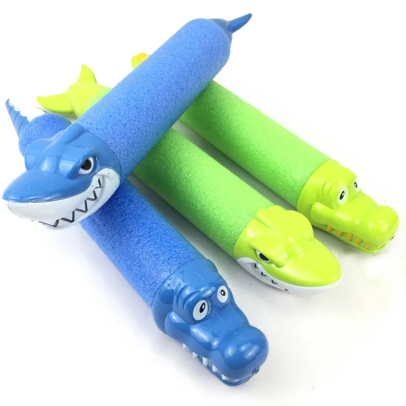 

Water Gun Kids EVA Shark Crocodile Water Cannon Pearl Cotton In Summer Outdoor Games