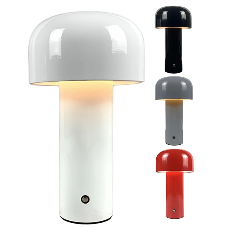 

Portable LED Table Lamp Mushroom Lamp Wireless Touch Rechargeable Table Lamp USB Desk Lamp Bedroom Night Light
