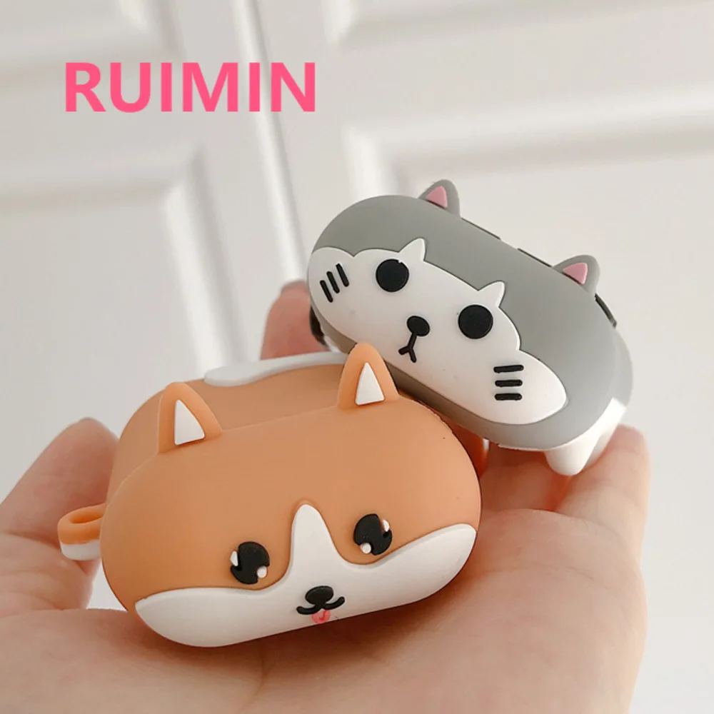 

3D Corgi Card Cartoon Cute Case for Apple AirPods 1 2 3 Bluetooth Silicone Soft Cover Cat Accessor Dog for air pods Pro