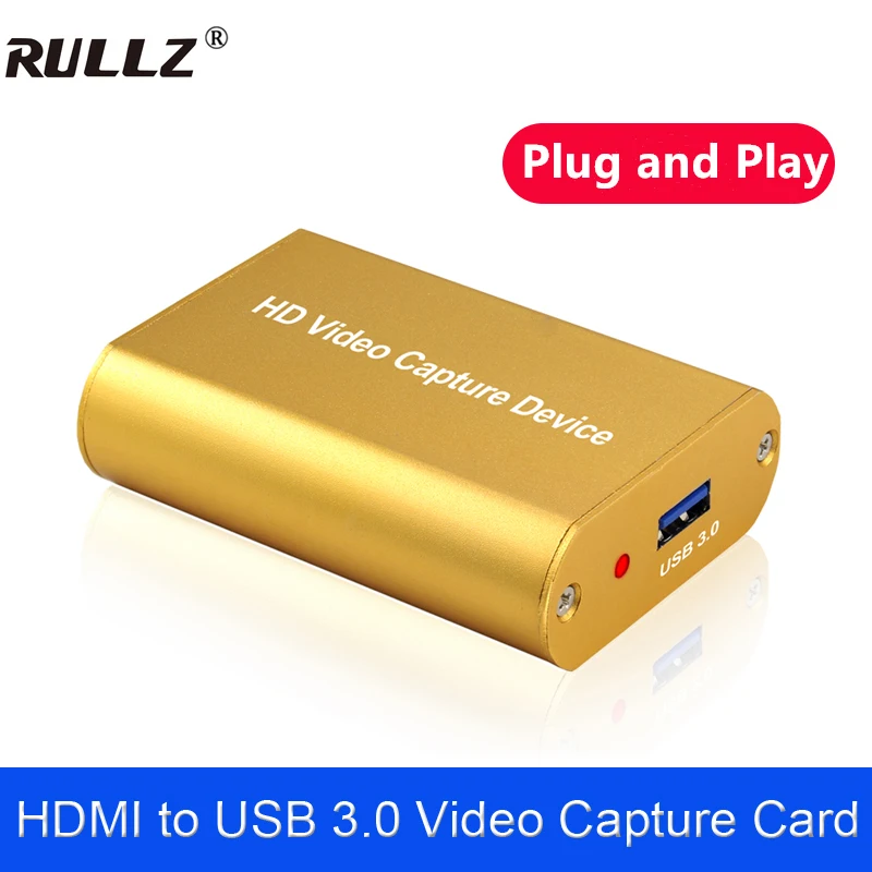 

USB 3.0 Capture Card 1080p 60fps HDMI Video Grabber Game Record Box for PS4 Switch DVD XBOX HD Camera Recording Live Streaming