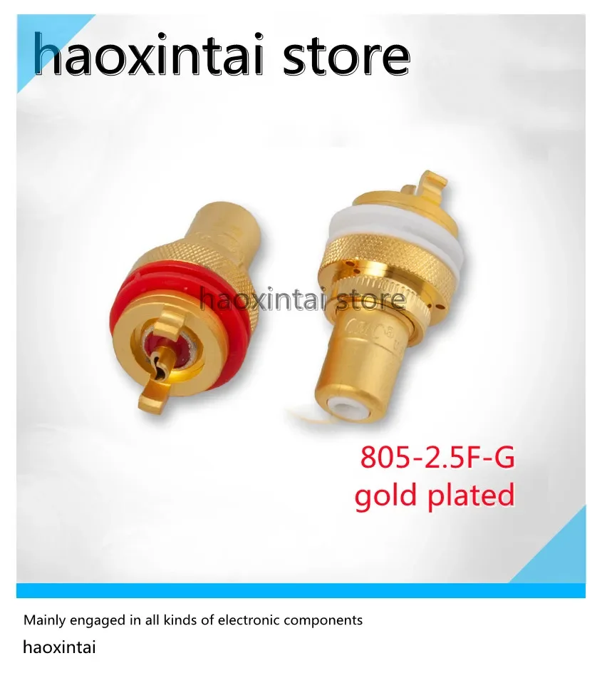 

RCA разъем CMC 805-2.5FG песочного золота