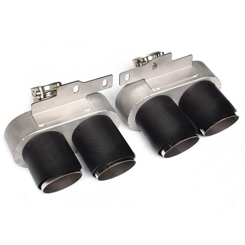 Подходит для Audi A6A7-S6S7 Задний Выхлопной газон Скорпион AK четыре выхода углеродное