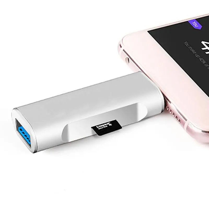 

USB OTG Card Reader Memory Card Adapter OTG USB Plug And Play USB OTG Memory Card Adapter Multifunctional Practical For Outdoor