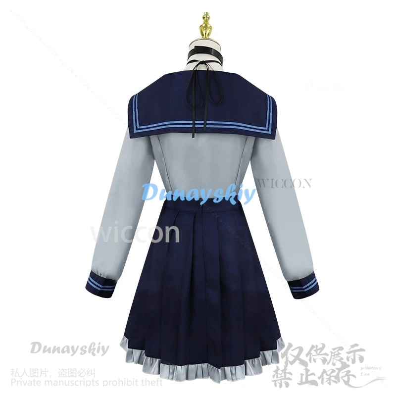 Костюм для косплея аниме Vtuber Hololive Juufuutei Hands школьная форма Jk платье парик YouTuber