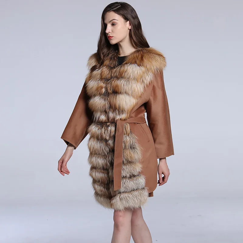 Рисунок 2 - Женский Длинный жилет с лисьим мехом