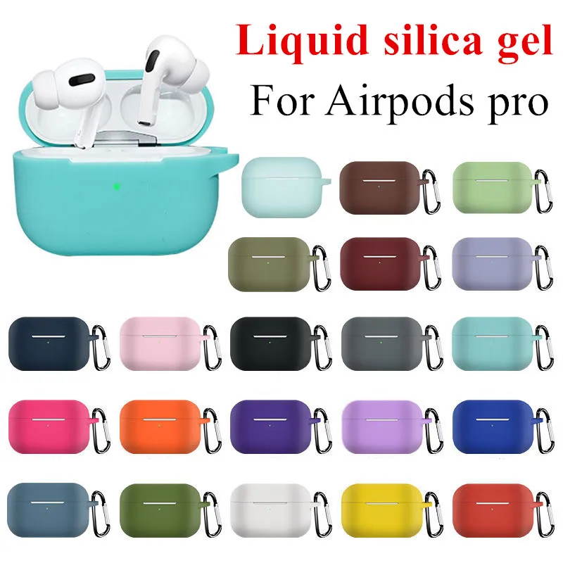 

Liquid Silicone Cover Case for Apple Airpods Pro Sticker Case for Airpod 3 for Air Pods Pro Earphone Accessories Skin
