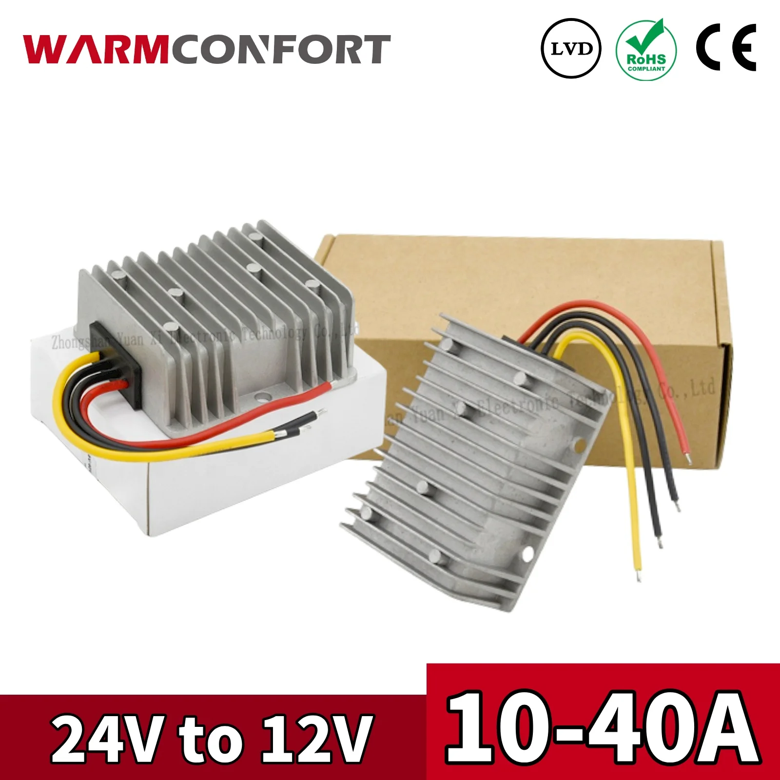 

24V to 12V 10A 15A 20A 25A 30A 40A DC DC Converter Step-down Buck Car Truck Vehicle