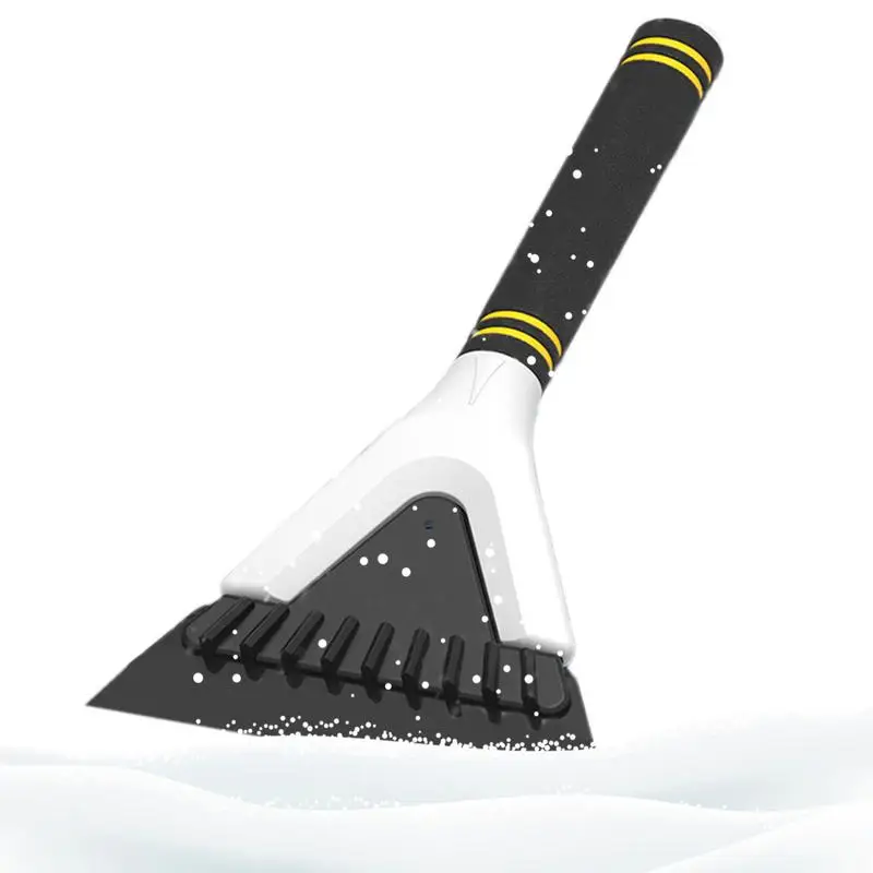 Skrobaczki do lodu przedniej szyby samochodu Antypoślizgowa mała ergonomiczna łopata usuwania śniegu z dwuwarstwową piankową rączką