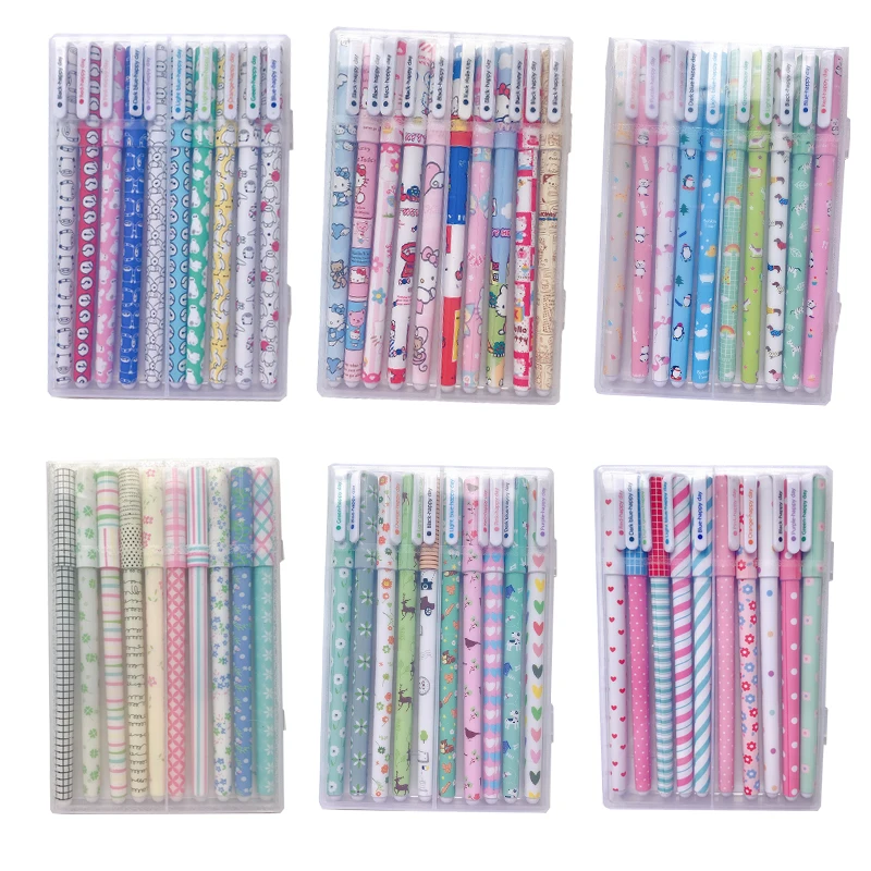 

10 шт., гелевые ручки из ПВХ, 6 видов