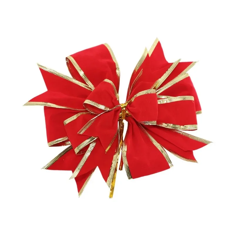 Рождественские украшения фланелевый Рождественский бант украшение для