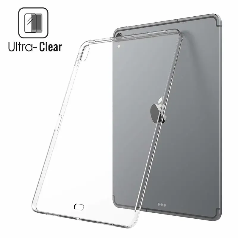 

Чехол для iPad Pro 12.9 2015 2017 360 Полностью Защитный Мягкий чехол из ТПУ для iPad Pro 12,9 "2018 2020 M1 прозрачный силиконовый чехол-накладка