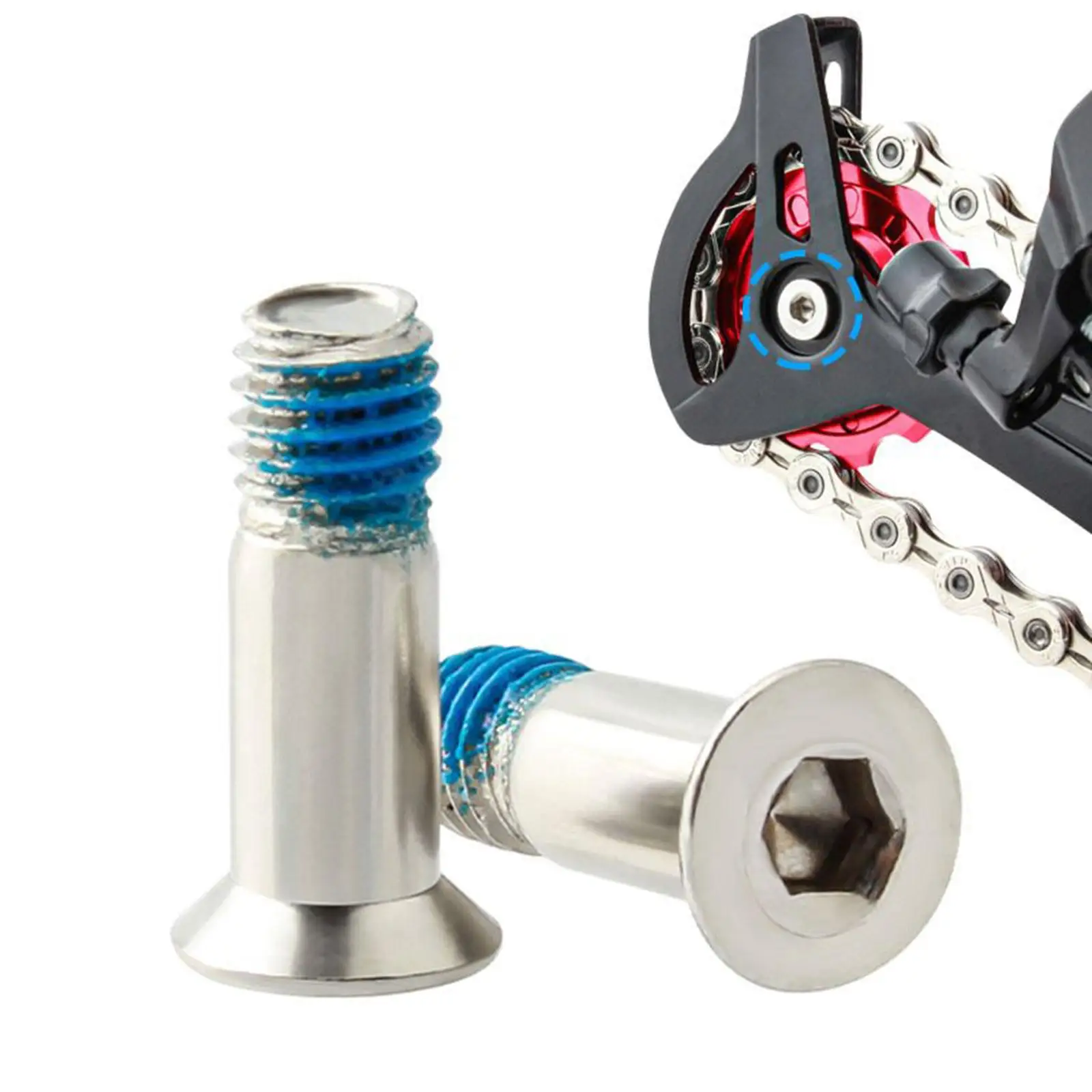 2 шт. болты заднего переключателя передач M5x15.8mm направляющие колесные для дороги