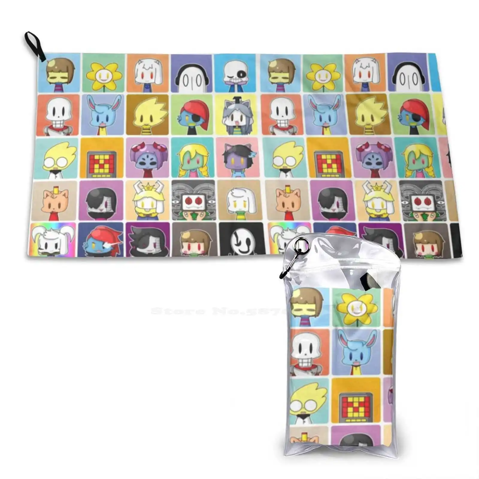 Ванны для купания, быстросохнущее полотенце для душа Undertale Frisk Chara Papyrus Sans Toriel Undyne Flowey Asriel Alphys asгор