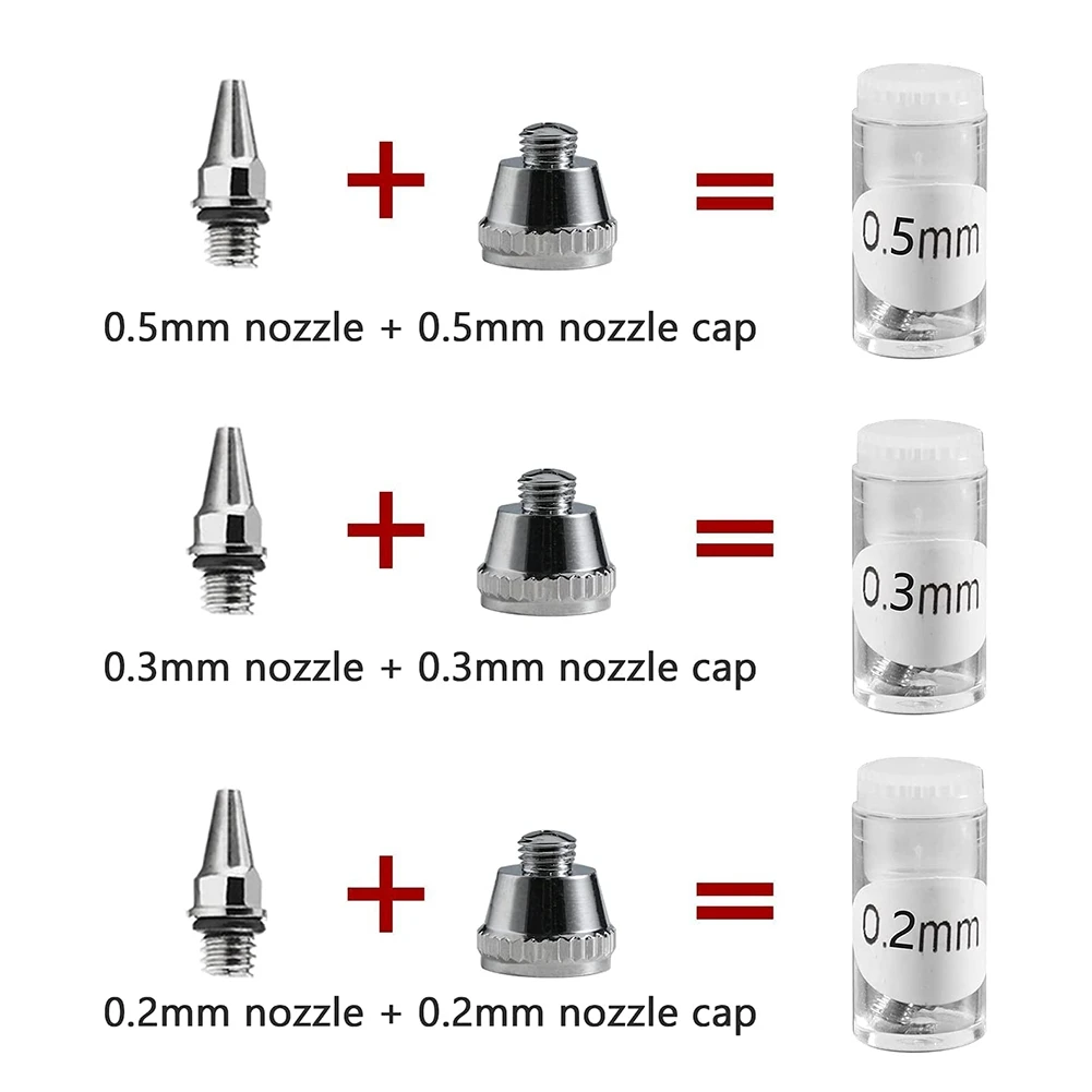 Насадка для аэрографа игольчатая крышка 0 2 мм 3 5 Сменные аксессуары запчасти с