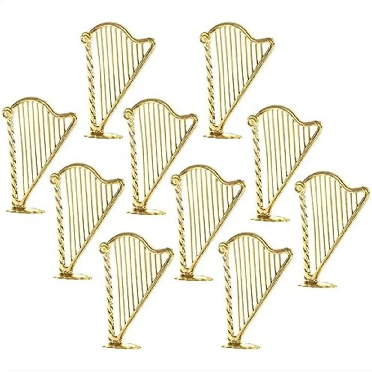 Фото [Greatitem] Миниатюрная арфа, модель миниатюрного музыкального инструмента, мини-подвеска в виде арфы для музыкальных вечеринок и домашнего декора №2