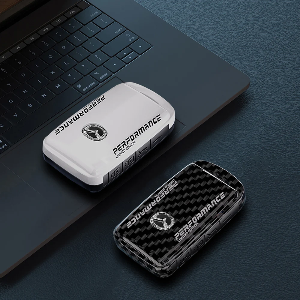 Чехол для автомобильного ключа из углеродного волокна Mazda 3 Alexa CX30 CX-4 CX5 CX-5 CX8 CX-8 CX-30