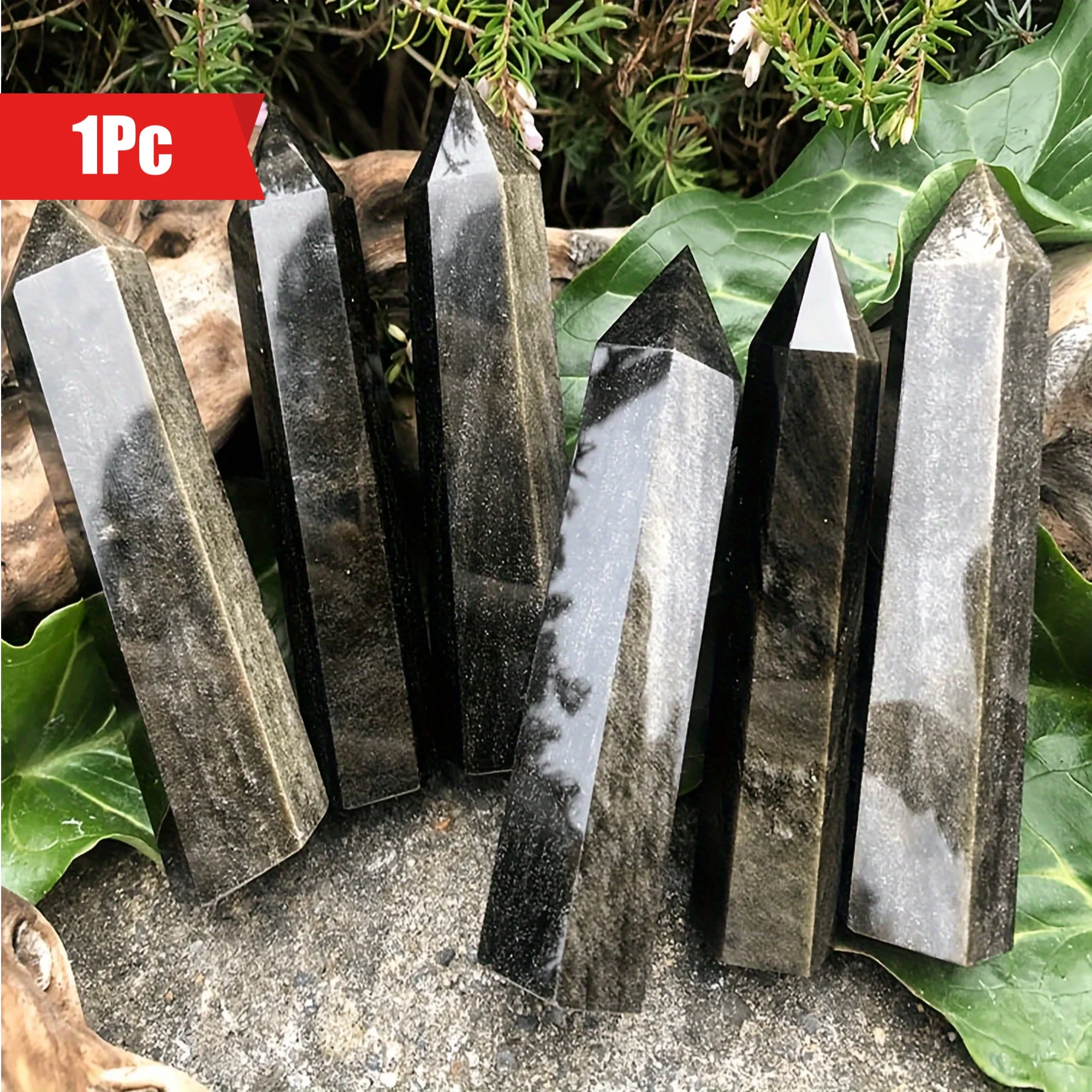 

Золотая Обсидиановая чакра-колонна