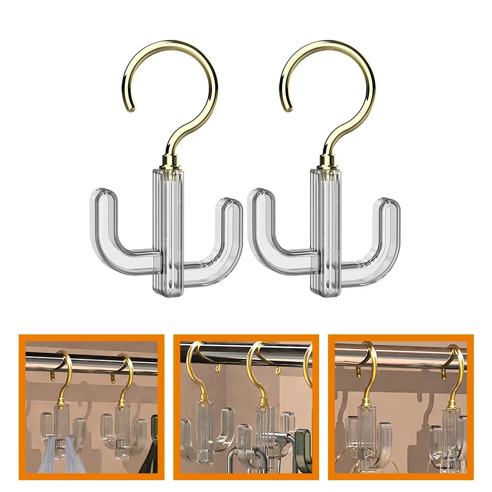 

2Pcs Hat Hooks Coat Hat Robe Hooks Rotary Clothing Hook Multiple-Use Rotation Hook Closet Purse Hook For Home Bathroom Hardware