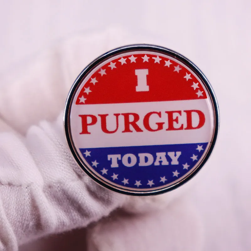 Сегодня я промыл значок на лацкан |