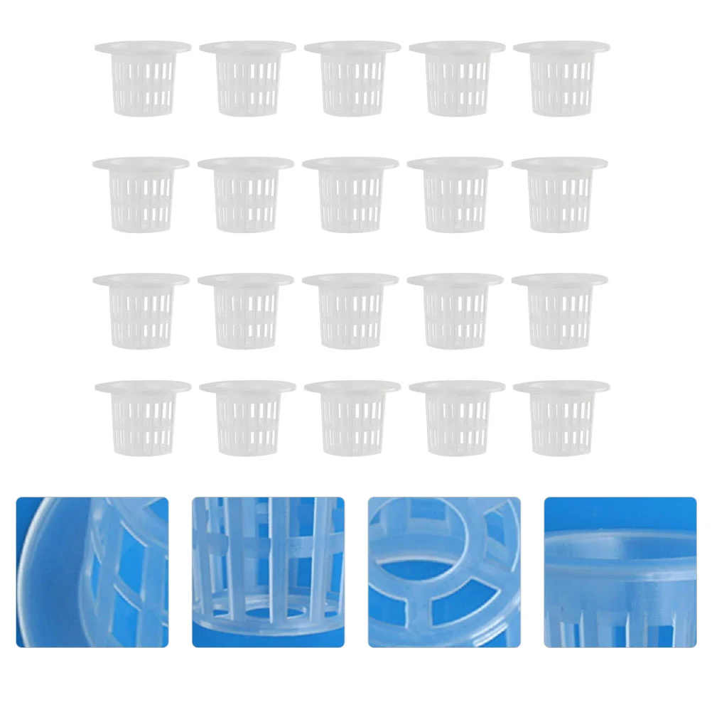 

100pcs Hydroponic Basket Net Pots Soilless Culture Cup Wide Lip Bucket Basket