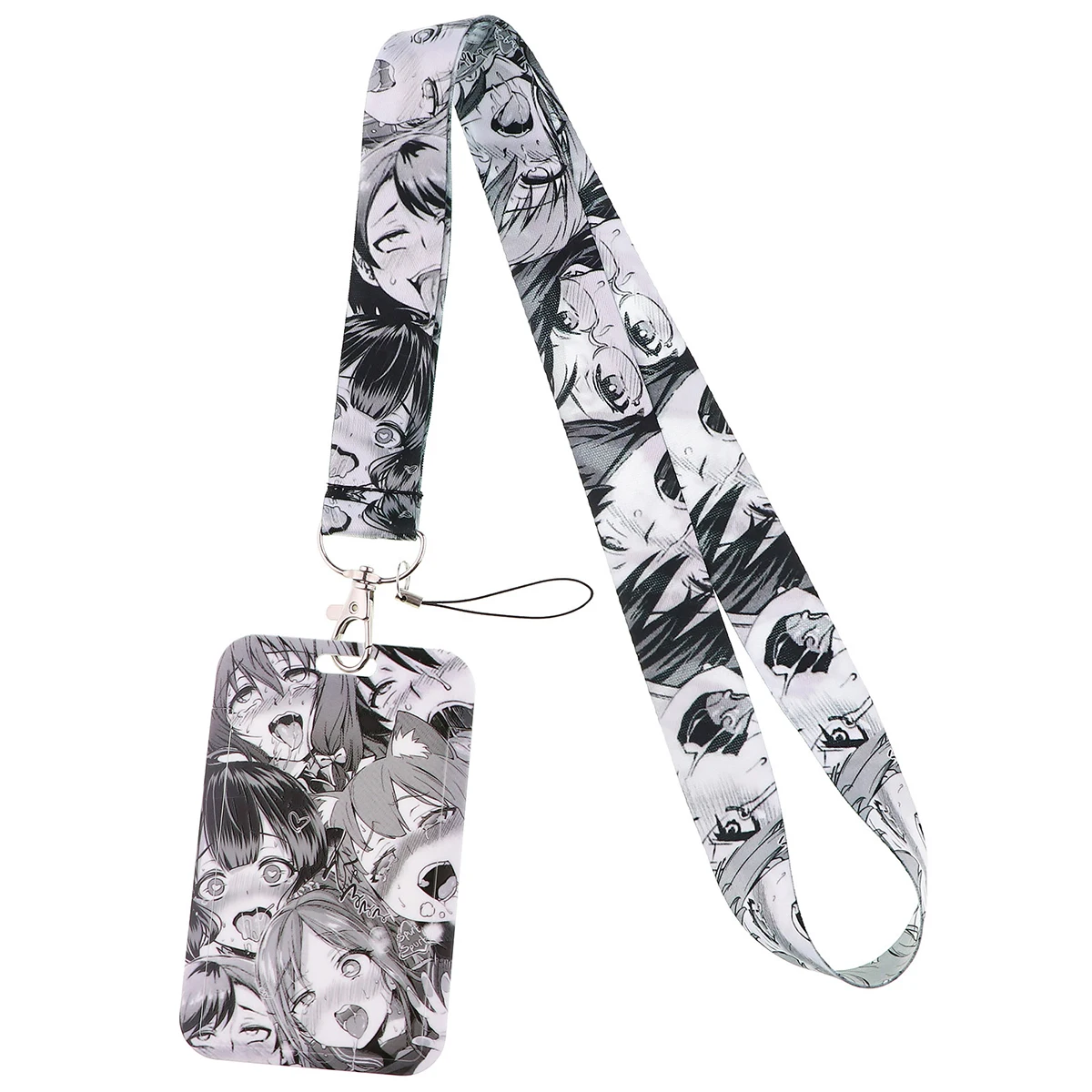 

Japanese Anime Cute Lanyards For Keys Chain Badge Holder Reel Clip Cartoon Students IC ID Card Badge Holder keychain Accessories
