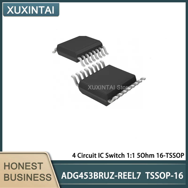 

5Pcs/Lot ADG453BRUZ-REEL7 ADG453BRUZ 4 Circuit IC Switch 1:1 5Ohm 16-TSSOP
