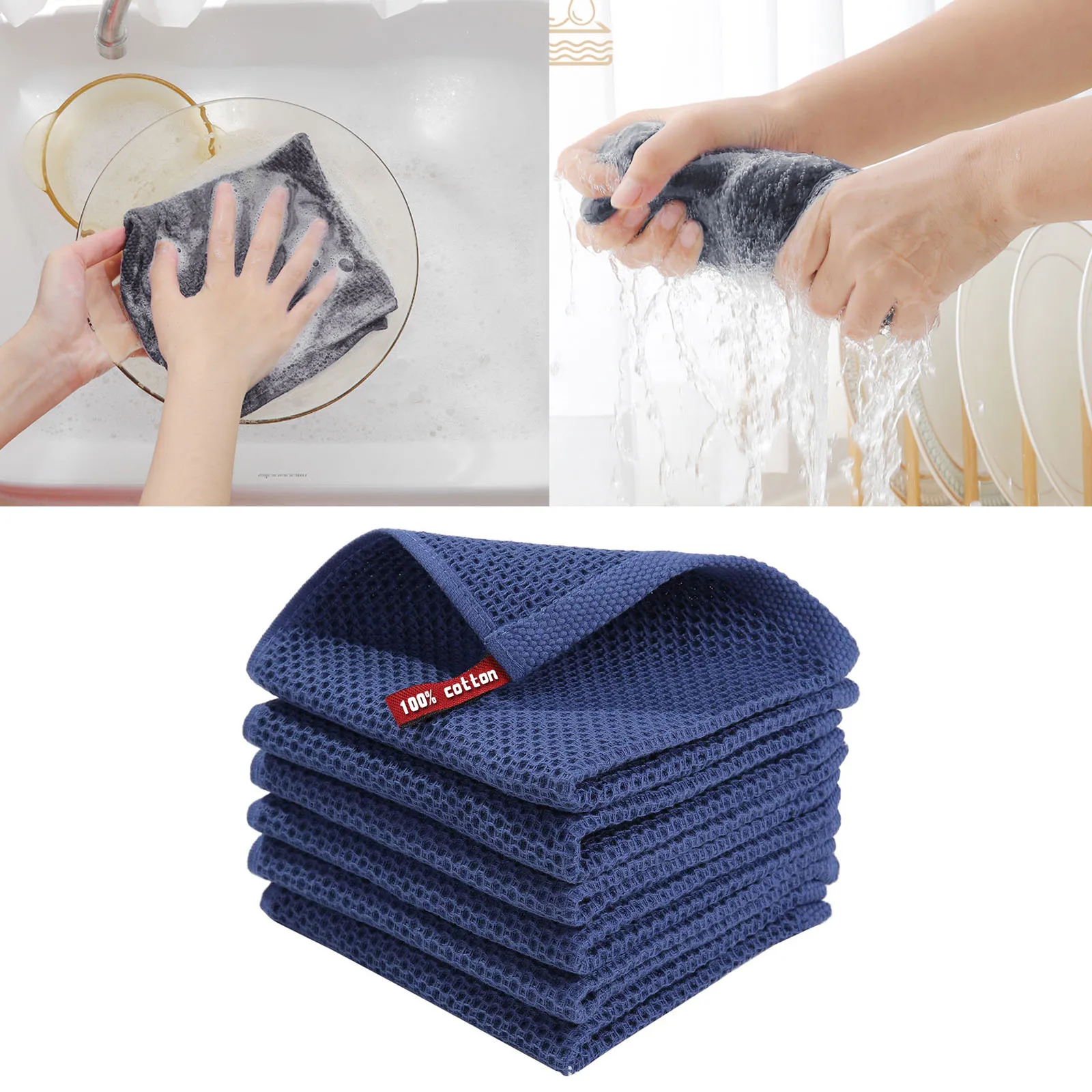 

High-quality Cotton Kitchen Dish Cloth Non-stick Oil Household Cleaning Cloth Wiping Towel Home Kichen Tool