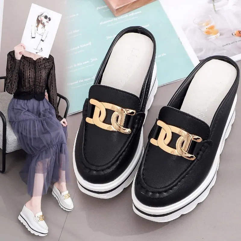 

NEW 2022 Sexy Wedge Sneakers Woman Sandals Slippers Heels Woman Mules Shoes Sandals Slippers Platform Shoes Wedges Slipper Heel