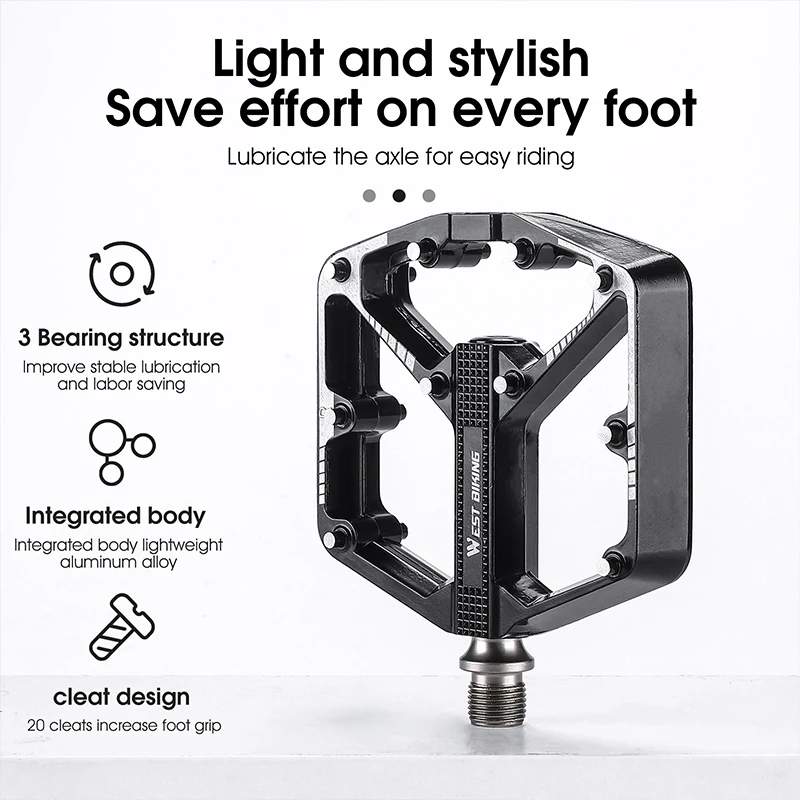 WEST BIKING легкая велосипедная Педаль 3/DU герметичная педаль подшипников для горного