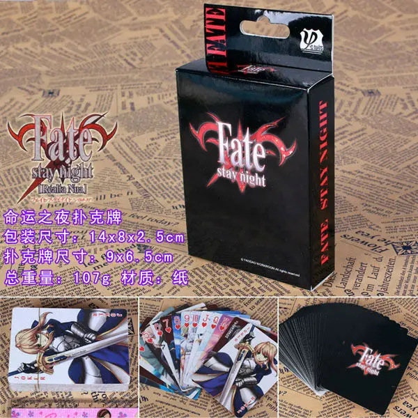 Игрушки Fate stay Night покер саблезная игра коллекционная карточка - Цена: 374.89