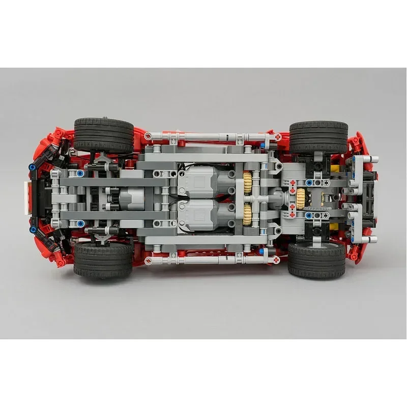 RedLittle RoadsterMOC-4682Cool Little SportsCarRC Модель электрического строительного блока •1391
