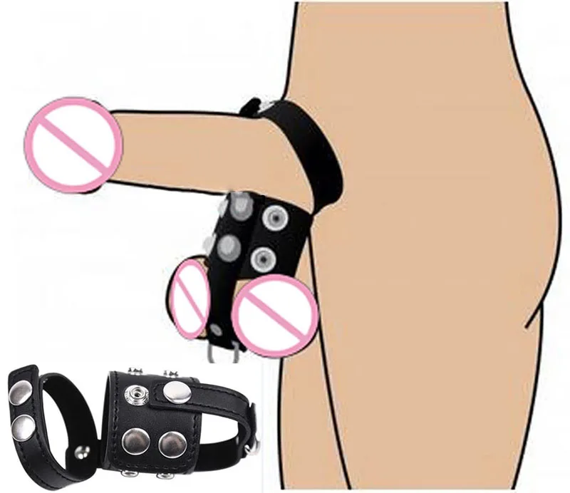 Мужское кожаное кольцо для пениса клетка жгуты растягиватель и мяча ремень