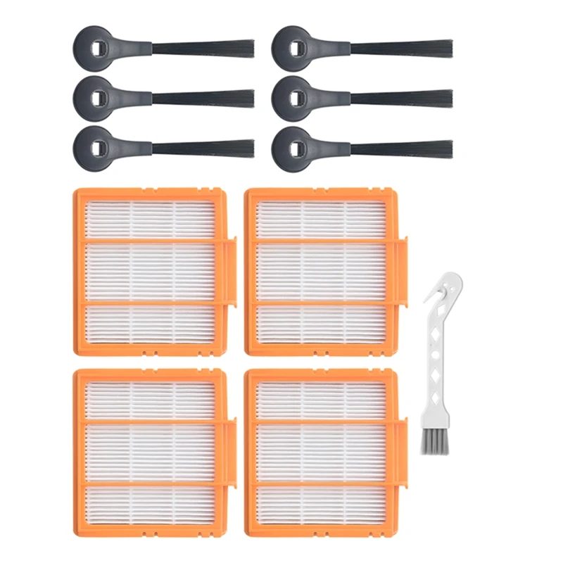 

11Pcs Filter Side Brush Cleaning Brush Accessories For Shark AV2501AE AI, RV2502AE AI, AV2501S AI Robot Vacuum Cleaner
