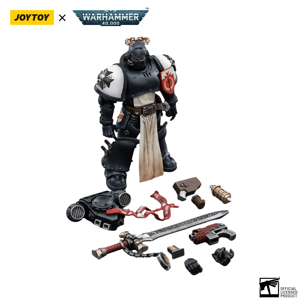 Фото [В НАЛИЧИИ] Фигурка JJOYTOY Warhammer 40K 1/18: Черные тамплиеры, Чемпион Императора Ролантус, модель №2