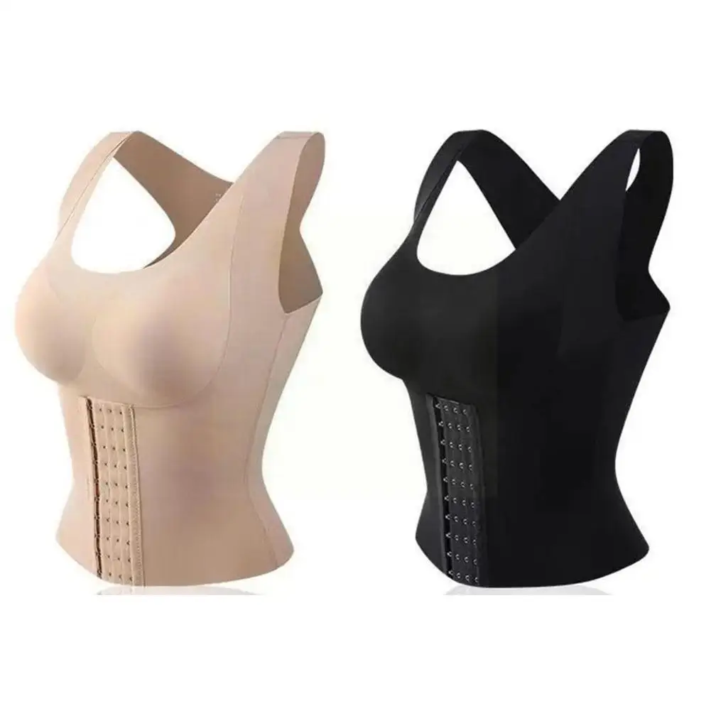 

Women Redutive Girdle Posture Corrector Bra Seamless Slimming Tops Sheath Tank Underwear Top Shaper Tummy Body Control Cors P8P2