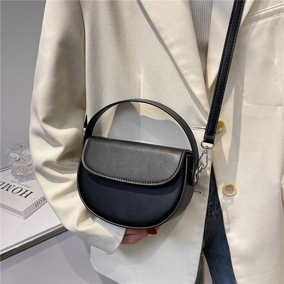 

Новые маленькие сумки через плечо для модных брендов, дизайнерские полукруглые дамские сумочки с короткими ручками, 2022