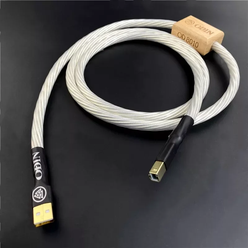 

NEW2023 Audiophile Nordost Odin Decoder DAC Data Cable HiFi Audio Line Silver Plated Type A to B USB Sound Card Digital Cables