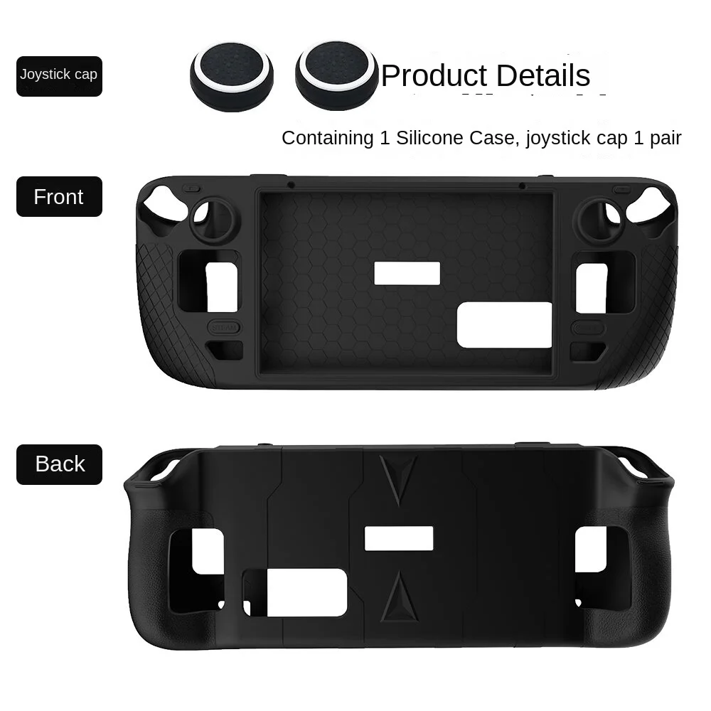 

HEYSTOP Protective Case for Steam Deck Game Console Silicone Steam Host All-inclusive and Anti-fall Silicone Protective Case