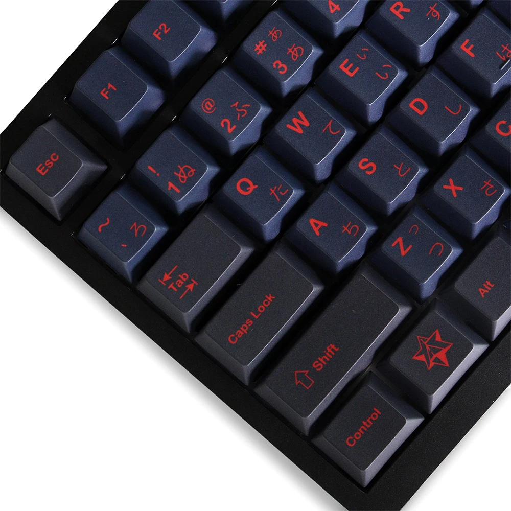 Фото Колпачки для клавиш Alter Cherry, материал PBT, 129 клавиш, пятисторонние колпачки для клавиш Dye-Sub для механической клавиатуры с переключателем 61/64/87/104/108 Mx №3