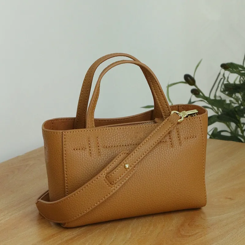 

Модная простая женская сумка из натуральной кожи женская сумка из мягкой натуральной воловьей кожи женская сумка-тоут через плечо маленька...