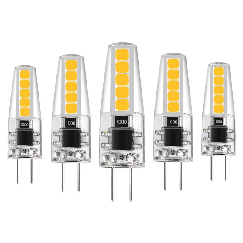 

5-10pcs G4 Led Bulb 5W 12V/AC220V 2835 SMD 10led Warm/Cold White 360 Degree Angle Chandelier Light Replace Halogen Lamp