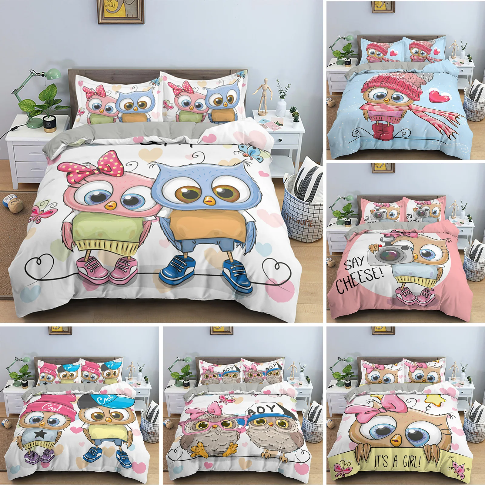 

2/3 шт., пододеяльник для девочек и мальчиков