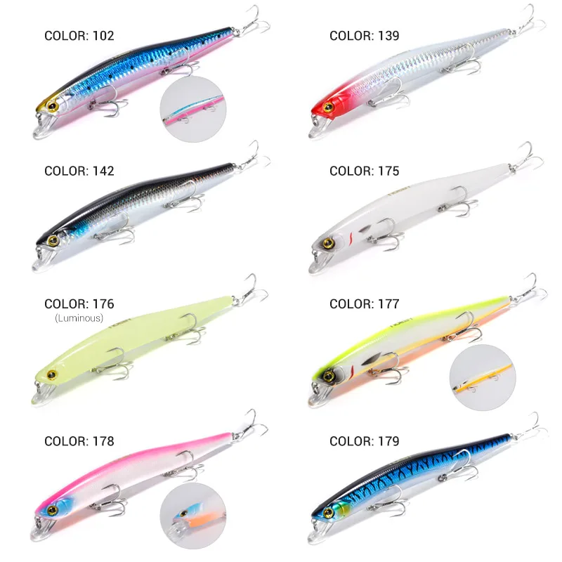 NOEBY плавающая приманка для ловли гольяна соленой воды 150 мм 23 г искусственная