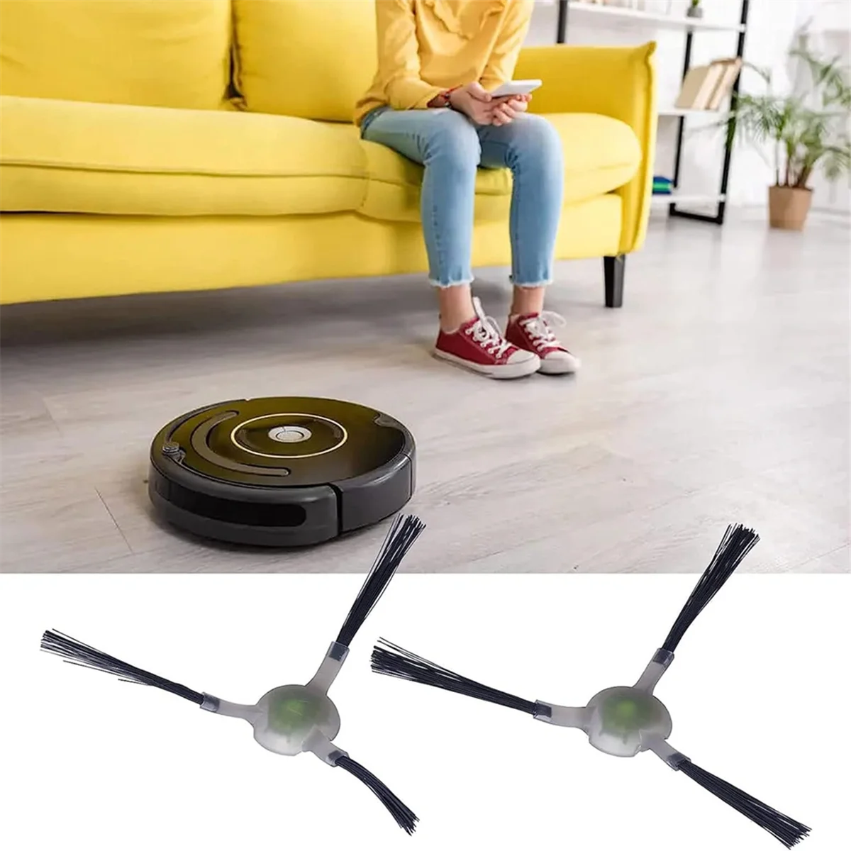 8 шт. боковые щетки для пылесоса Lefant M210 M210S M210B M213