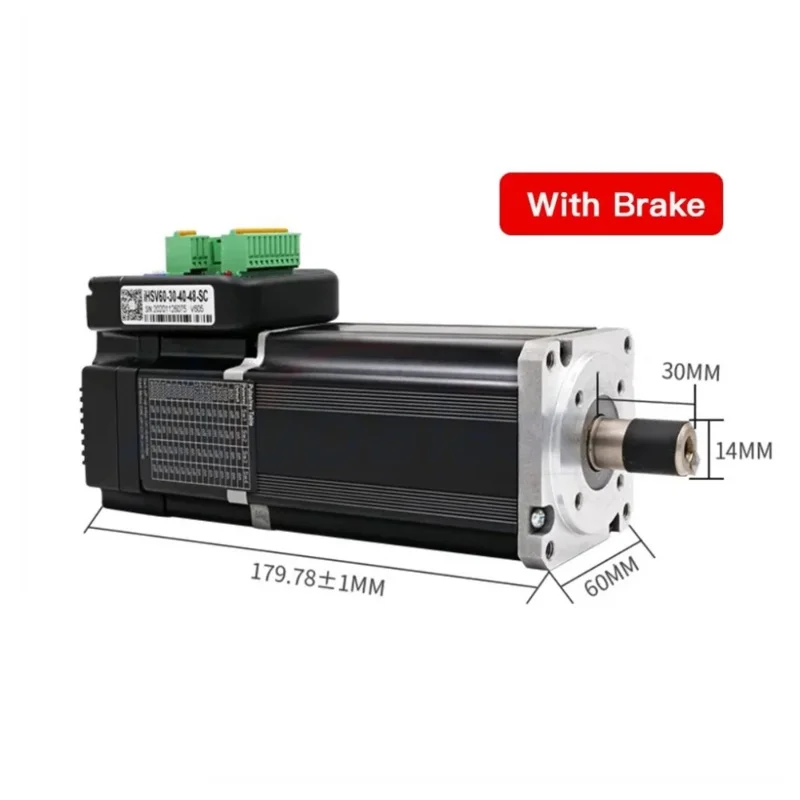 IHSV60-30-40-48-SC CNC3-фазный 1 27 нм 400 Вт 48 В 3000 об/мин встроенный серводвигатель с тормозом