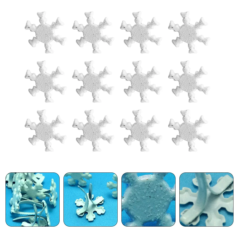 100 шт. латунные ногти в виде снежинок детские белые кирпичи металлические