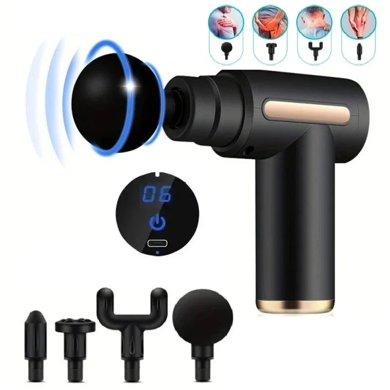 Портативный фасциальный пистолет для глубокого массажа тканей мини-легкое и